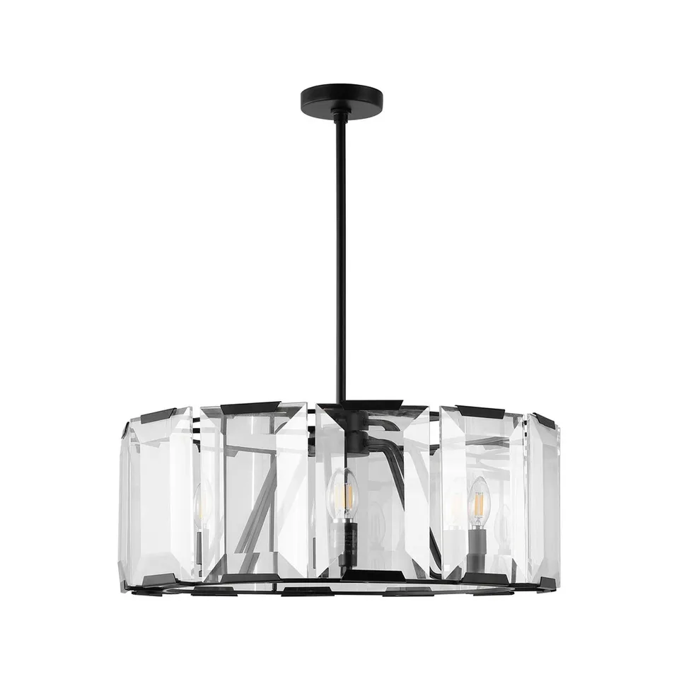 Esperanza Crystal Chandelier - Black - Safavieh