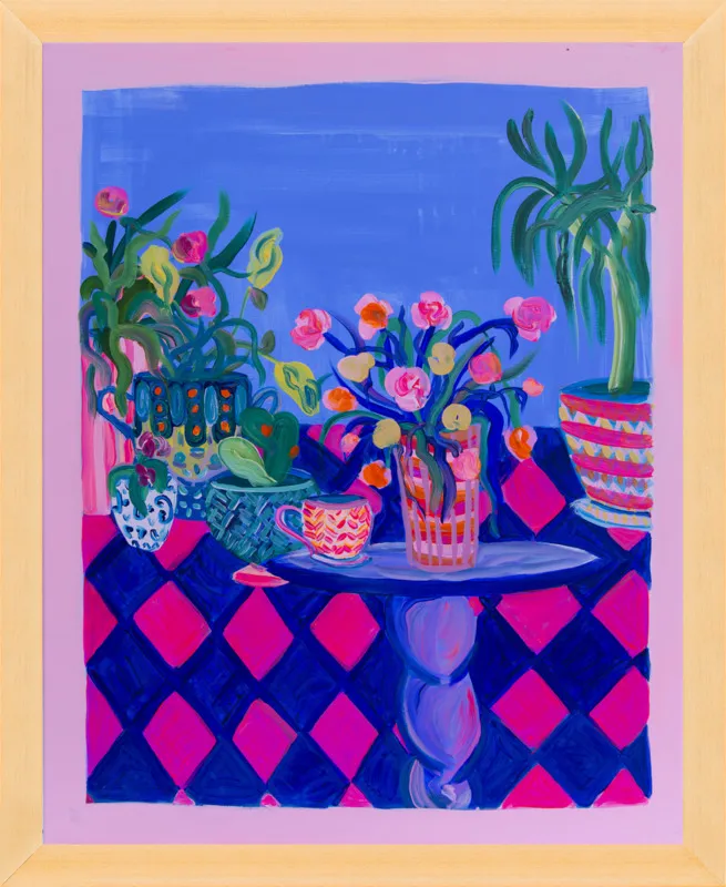 Pots and Plants painting by Davina Shefet for Artfully Walls
