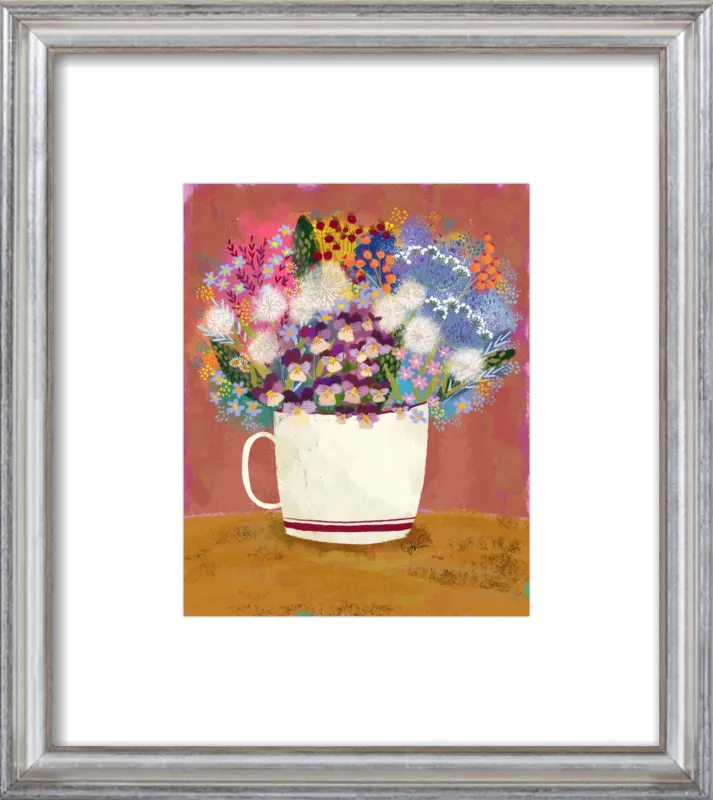 Violas in Russet by Joy Laforme for Artfully Walls