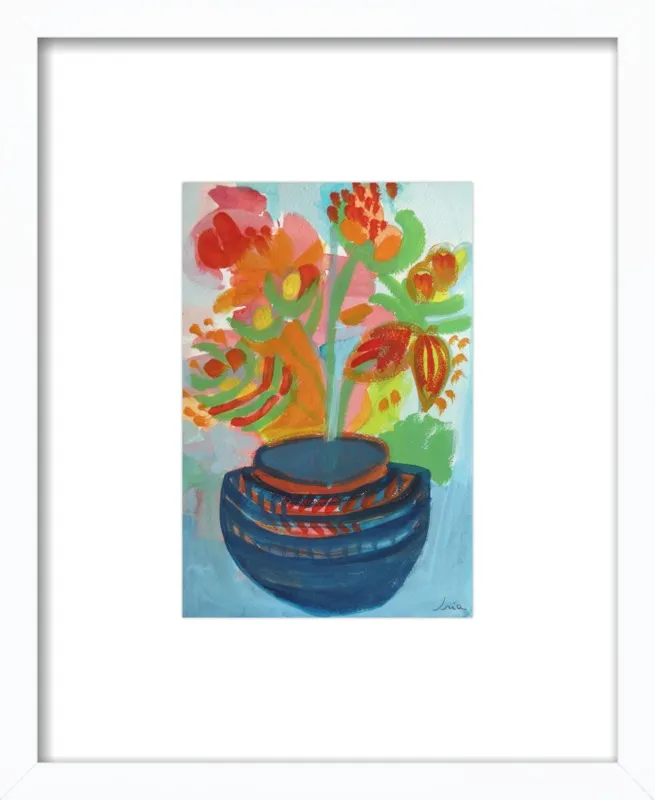 Red Flowers by Iria Fernandez Alvarez for Artfully Walls