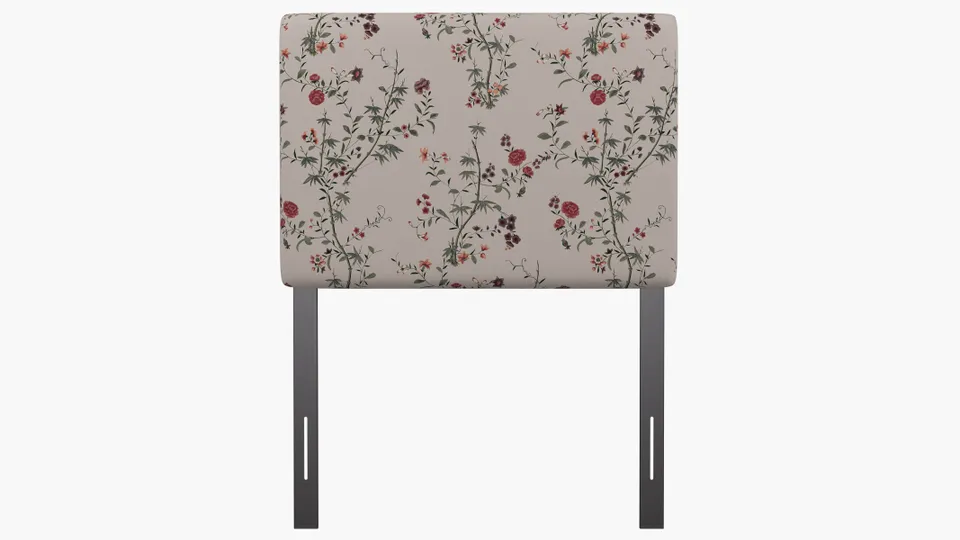 Square Back Headboard, Multi Bamboo Garden, Twin