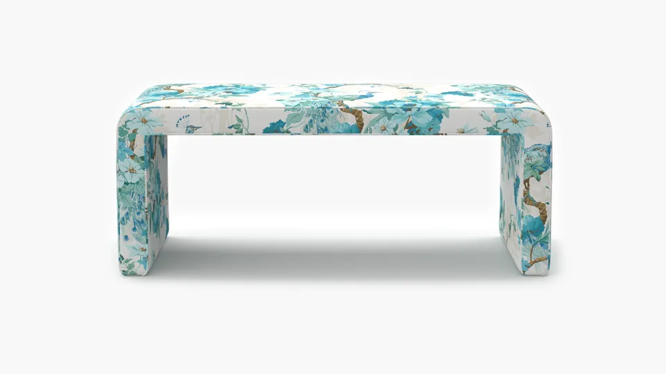 Waterfall Bench, Turquoise Peacock Park