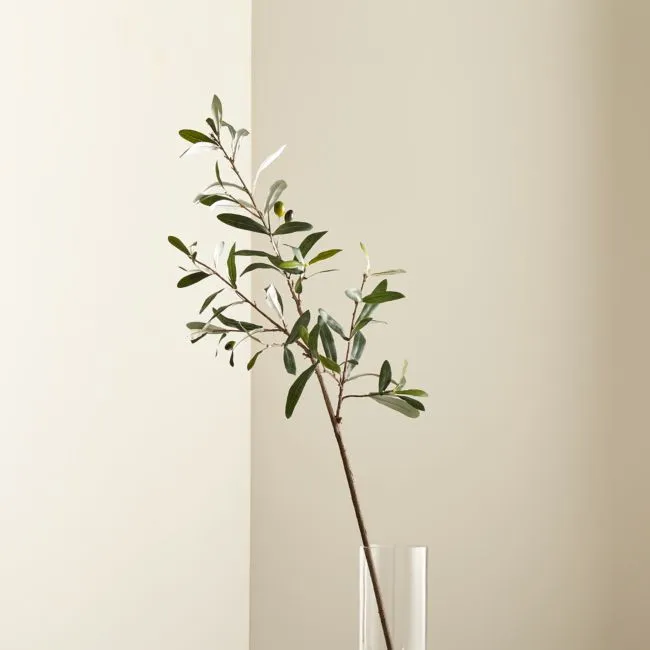 Faux Olive Stem 36"