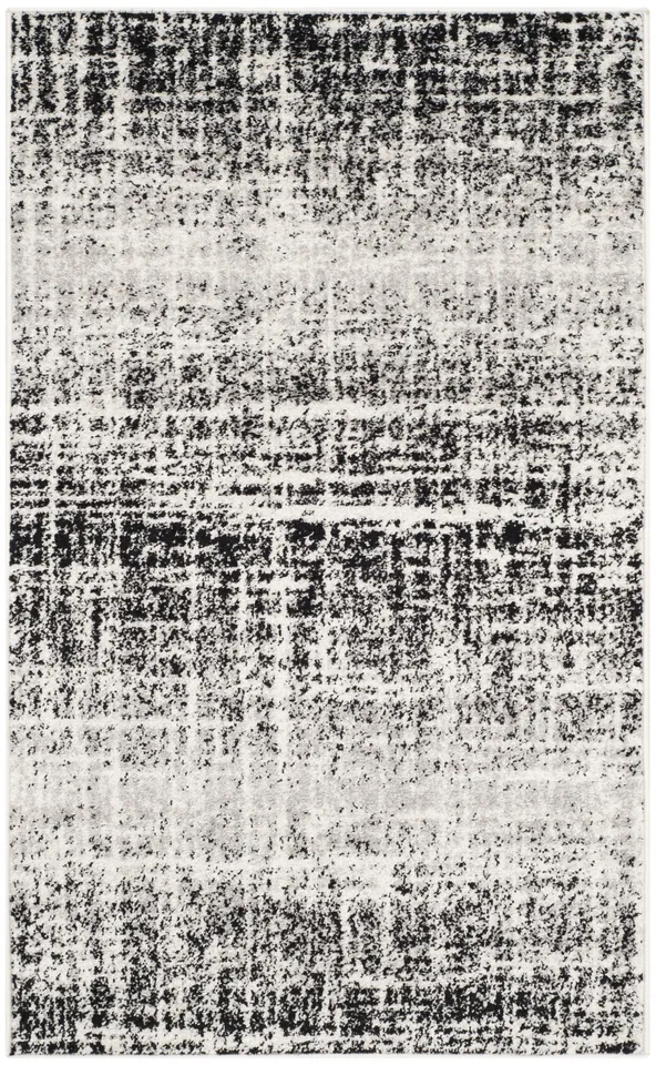 Arlo Home Woven Area Rug, ADR116B, Ivory/Black,  4' X 6'
