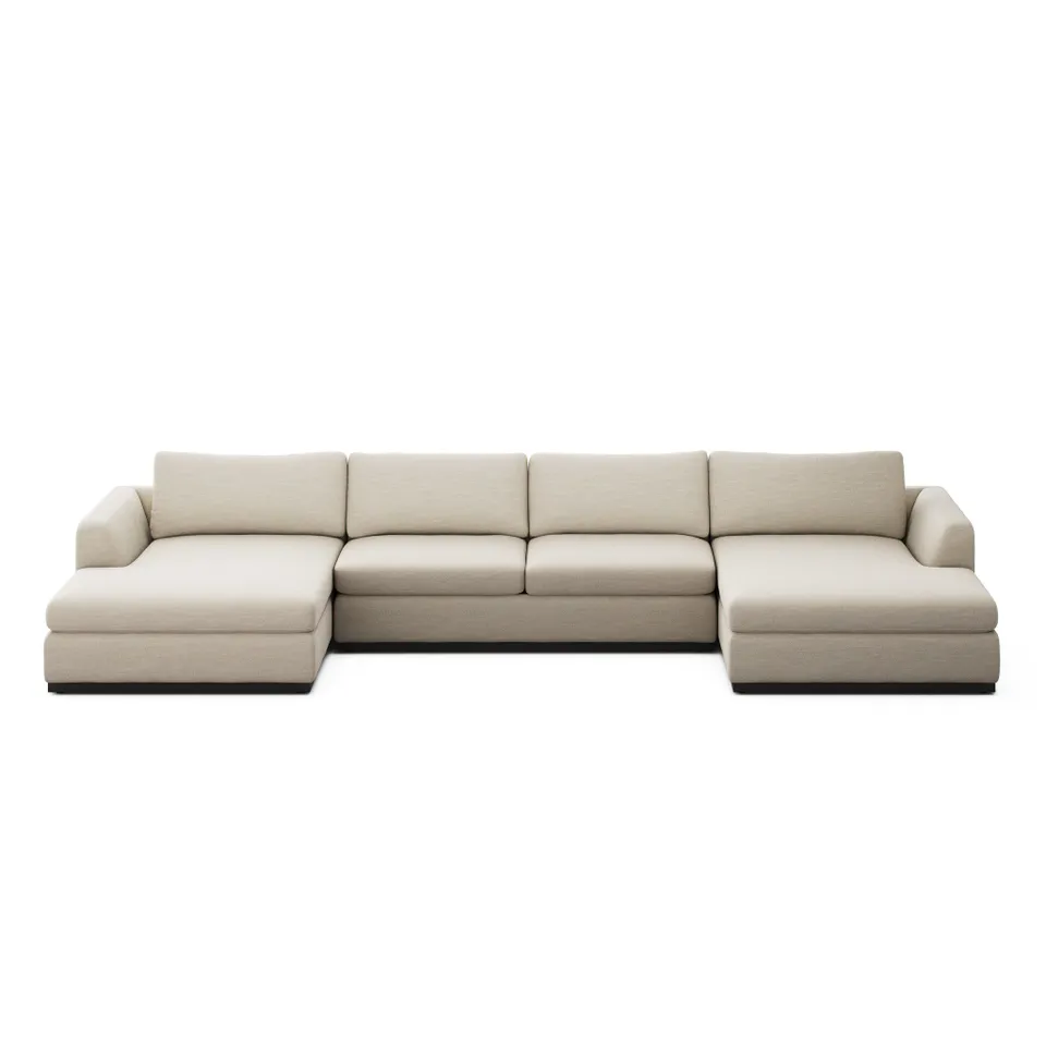 Colt 3-Piece U Sectional - Savoy Parchment