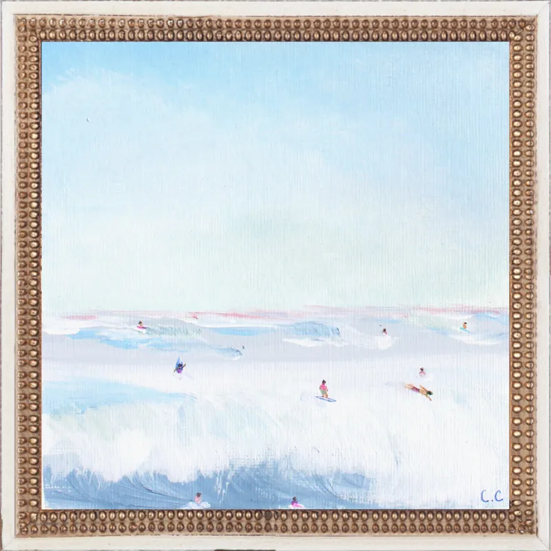 Soft Blue Surf  by Caroline Chriss  for Artfully Walls