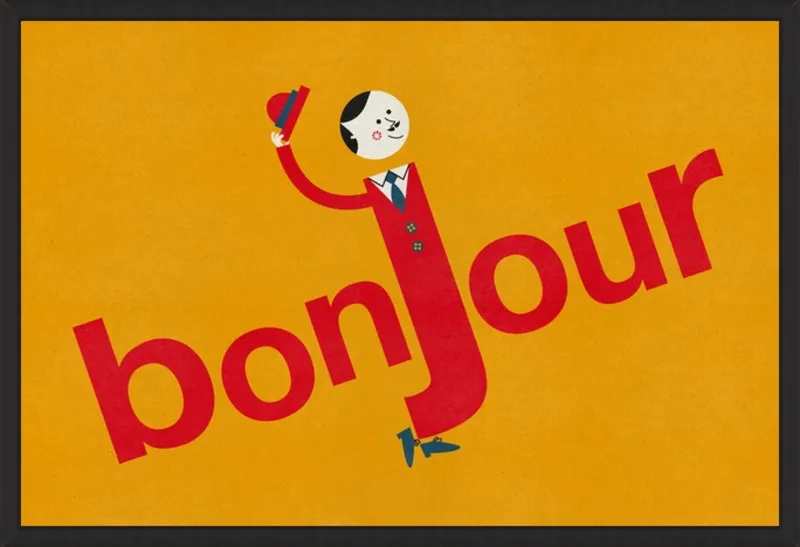 Bonjour by Blanca Gómez for Artfully Walls