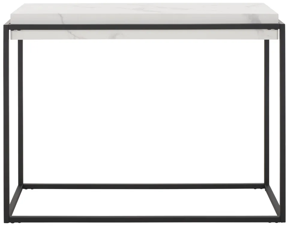 Edgefield Console Table - White / Black