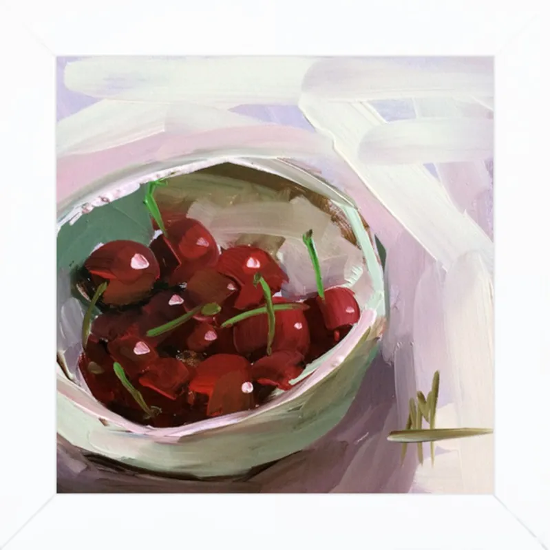 bowl of cherries no. 7 by Angela Moulton for Artfully Walls