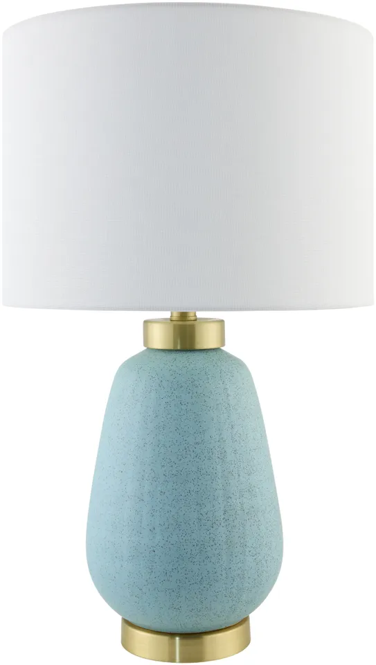 Lago  Glazed 24"H x 14"W x 14"D Accent Table Lamp