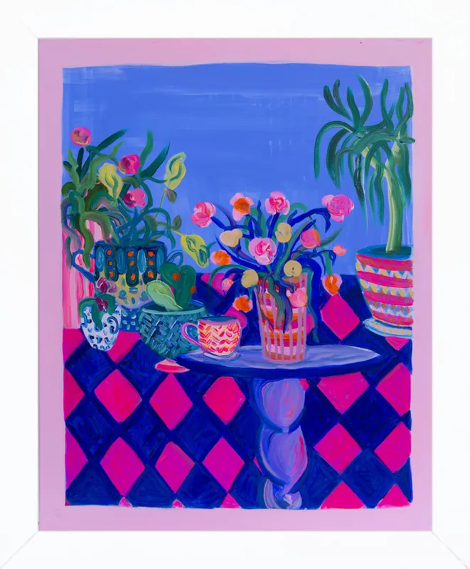 Pots and Plants painting by Davina Shefet for Artfully Walls