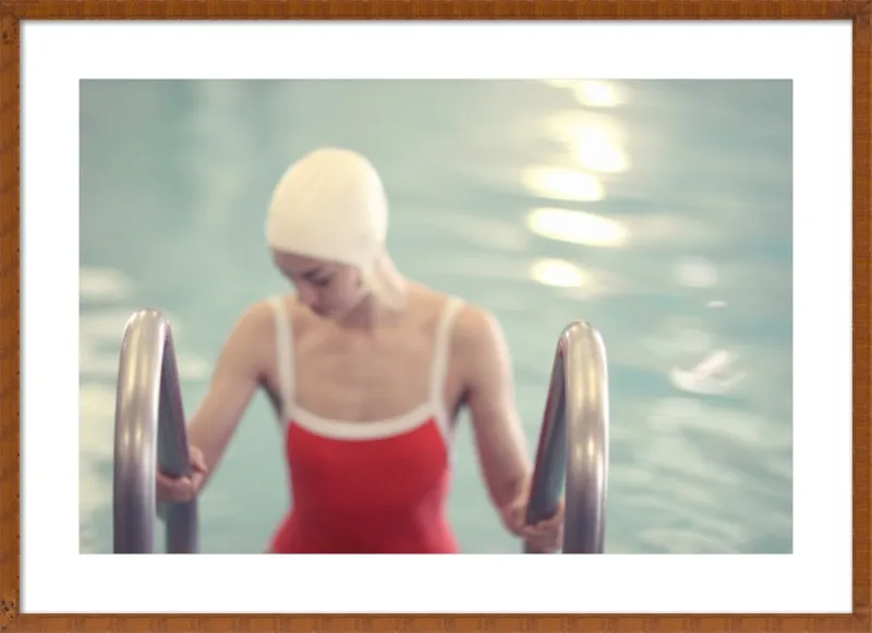 Swimmer in a Red Suit by Lucy Snowe for Artfully Walls