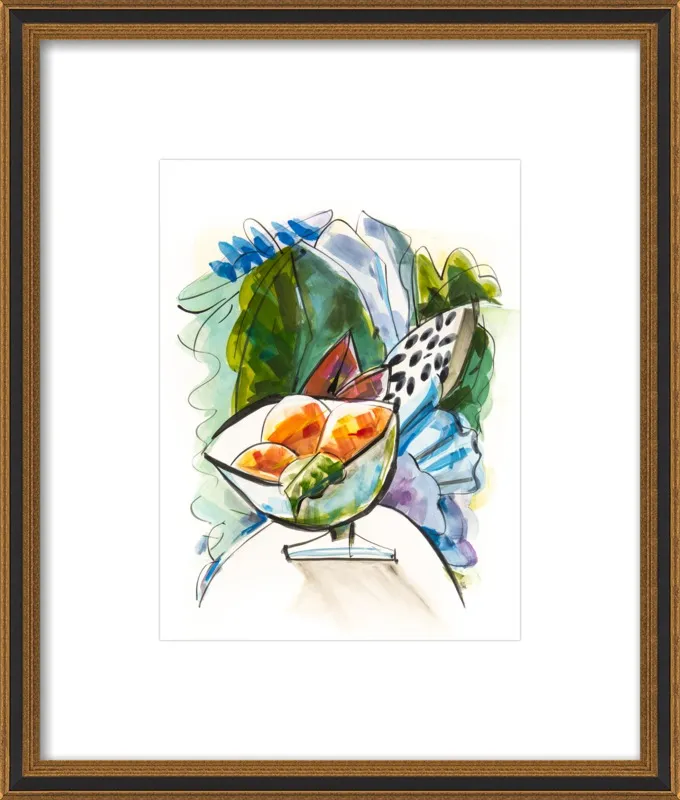 Still life with oranges by Becky Aubry for Artfully Walls