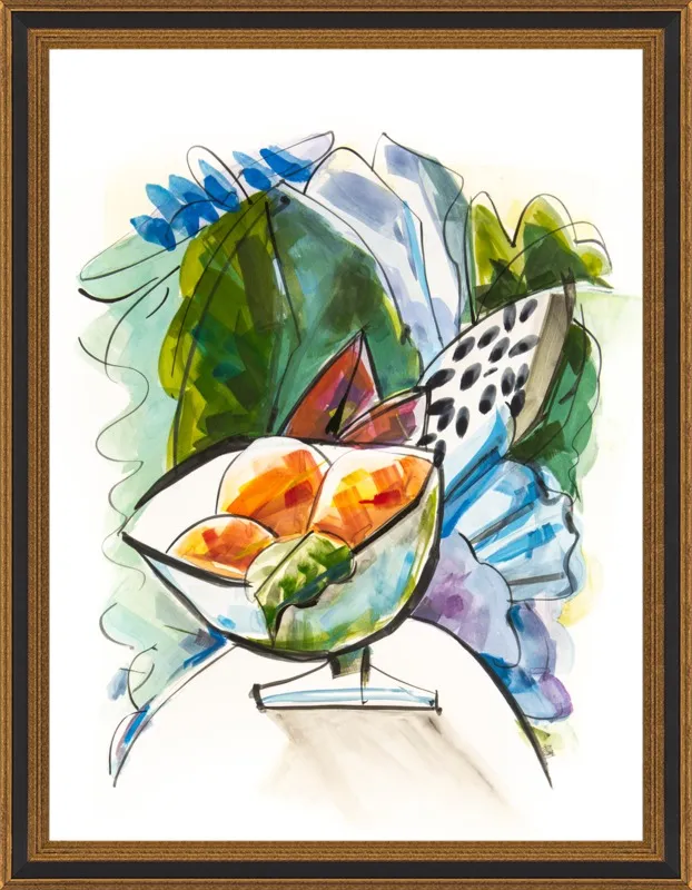 Still life with oranges by Becky Aubry for Artfully Walls