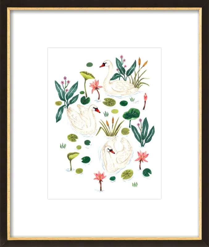 Swan by Ploypisut for Artfully Walls