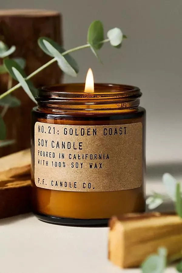 Fresh Golden Coast Mini Glass Candle