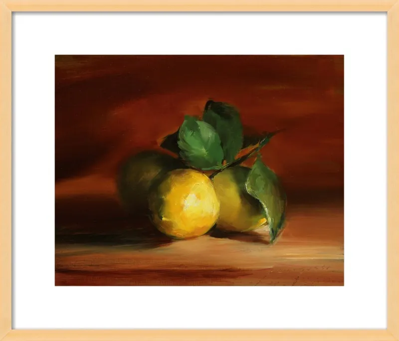 Lemons In Quiet Light by Georgesse Gomez for Artfully Walls