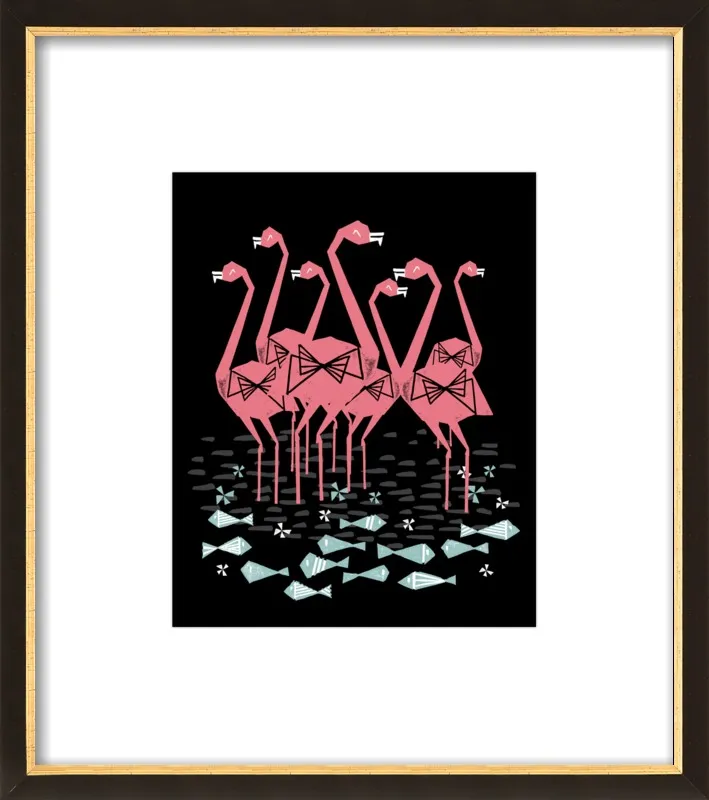 Flamingos by Andrea Lauren for Artfully Walls