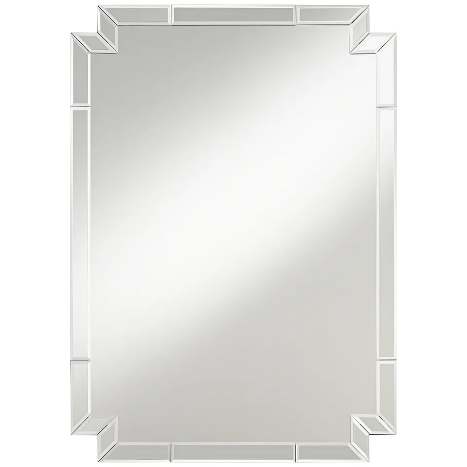 Possini Euro Redi 26" x 36" Cut Corner Edge Wall Mirror