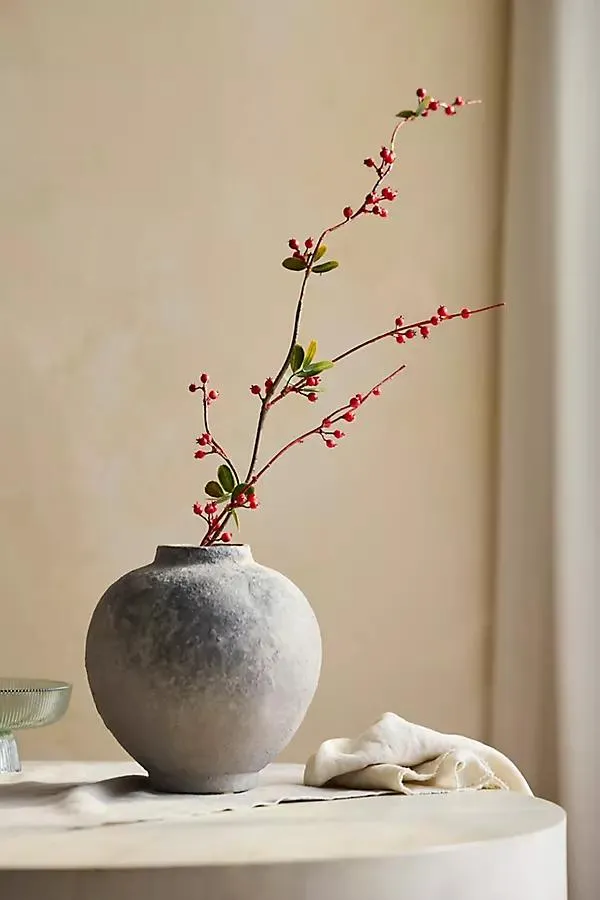 Faux Red Berry Spray
