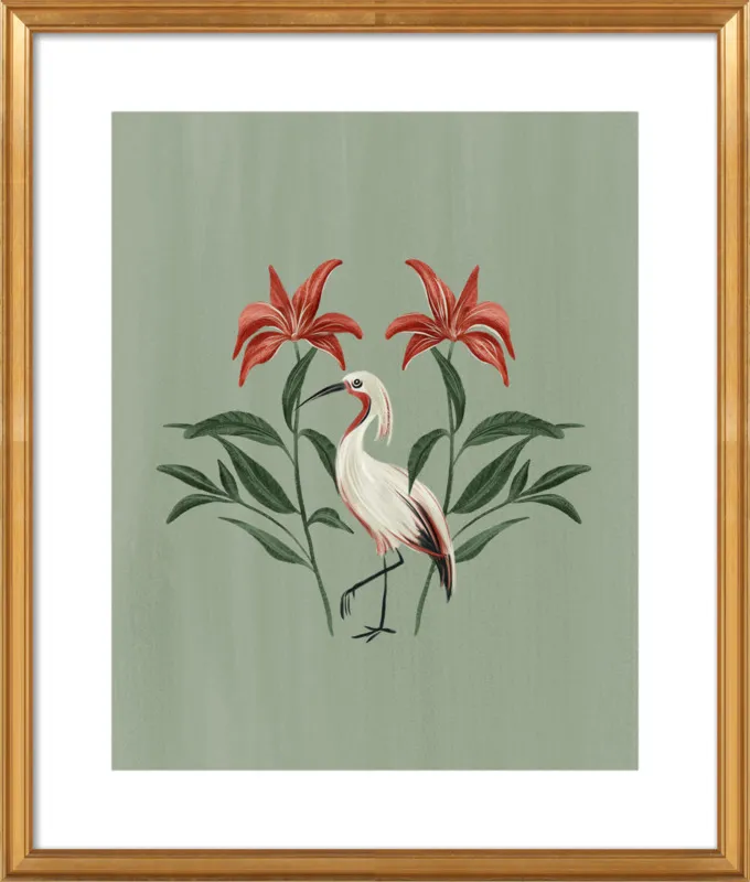Tropical Crane by Nancy Noreth for Artfully Walls