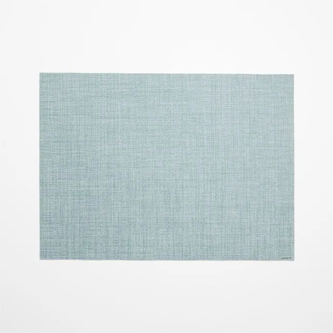Chilewich ® Crepe Rectangular Quiet Blue Vinyl Placemat