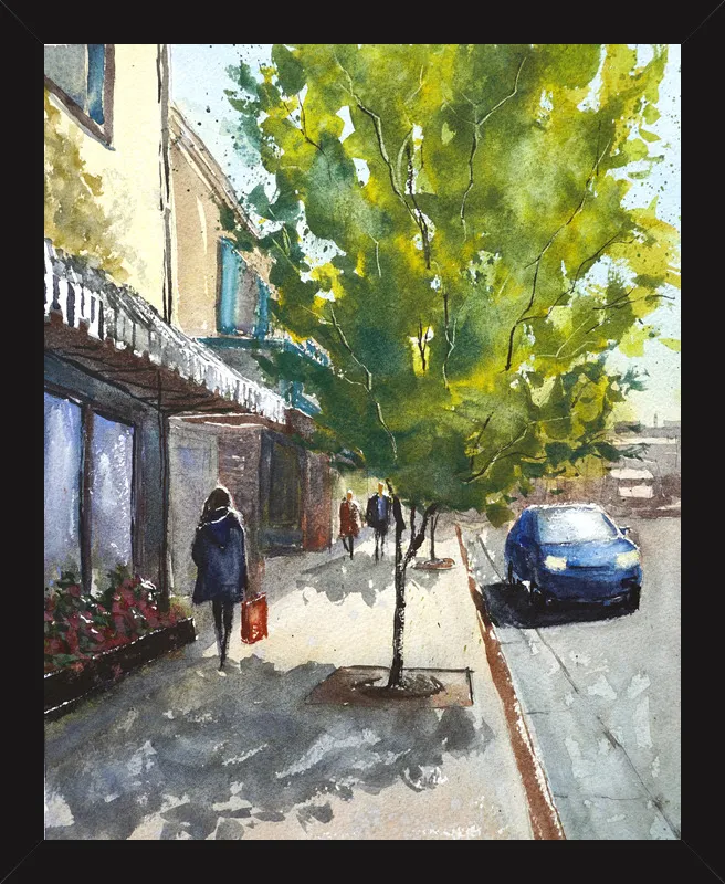Shops in Laguna by Lauren Dusing for Artfully Walls