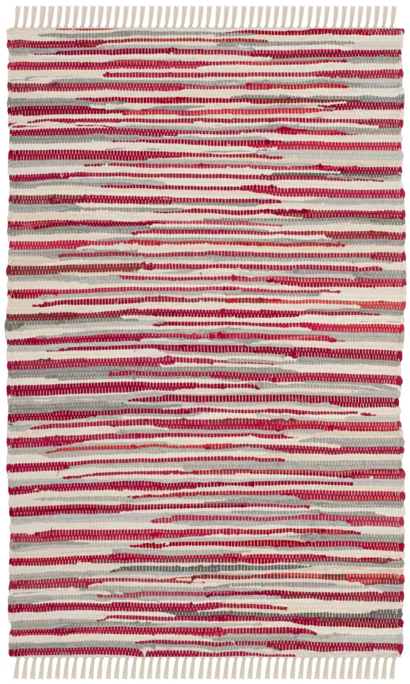 Arlo Home Hand Woven Area Rug, RAR129R, Red/Multi,  2' X 3'