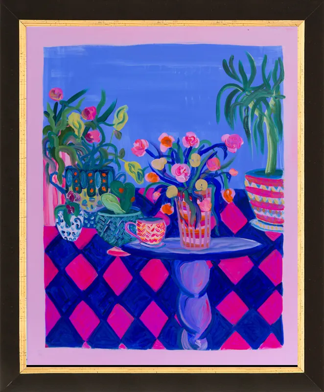 Pots and Plants painting by Davina Shefet for Artfully Walls