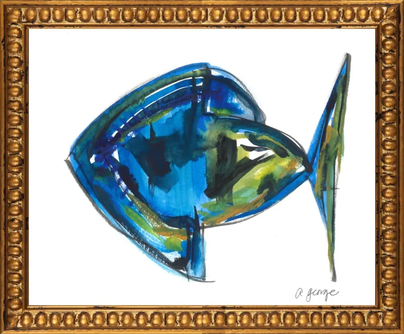 Asbtract Fish by Anthony George for Artfully Walls