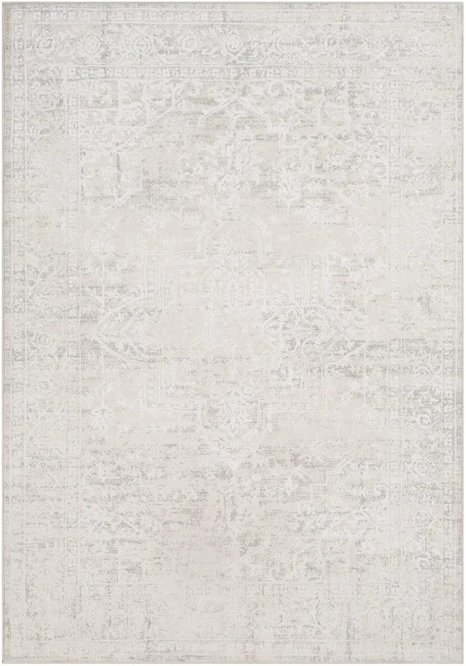 Aisha Beige Indoor 10' x 14' Machine Woven Rug