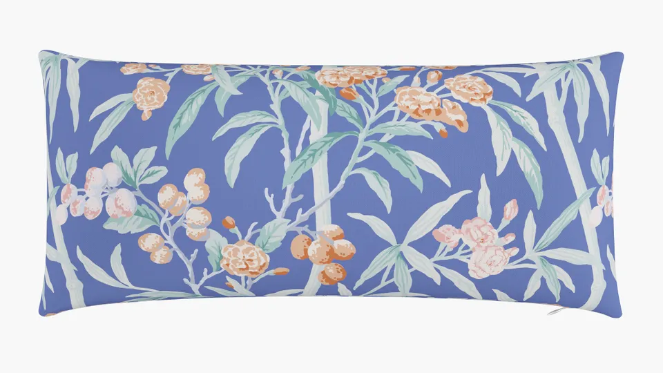 Throw Pillow 14" x 30", Lapis Lanai, 14" x 30"