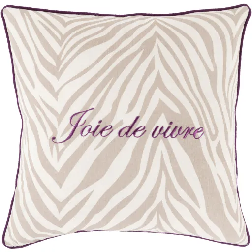 Joie de Vivre JDV-002 18"L x 18"W Pillow Cover