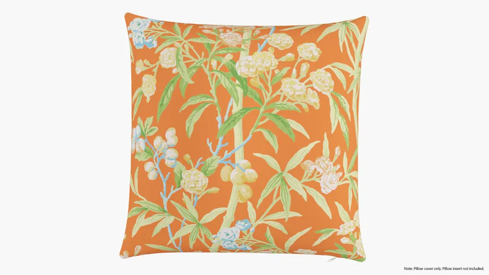 Throw Pillow Cover 22", Mandarin Lanai, 22" x 22"