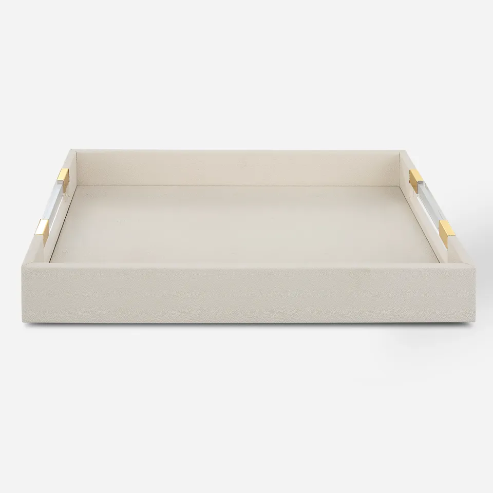 Wessex White Shagreen Tray
