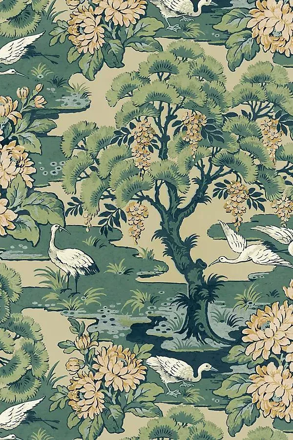 Hanae Trees Botanical Wallpaper