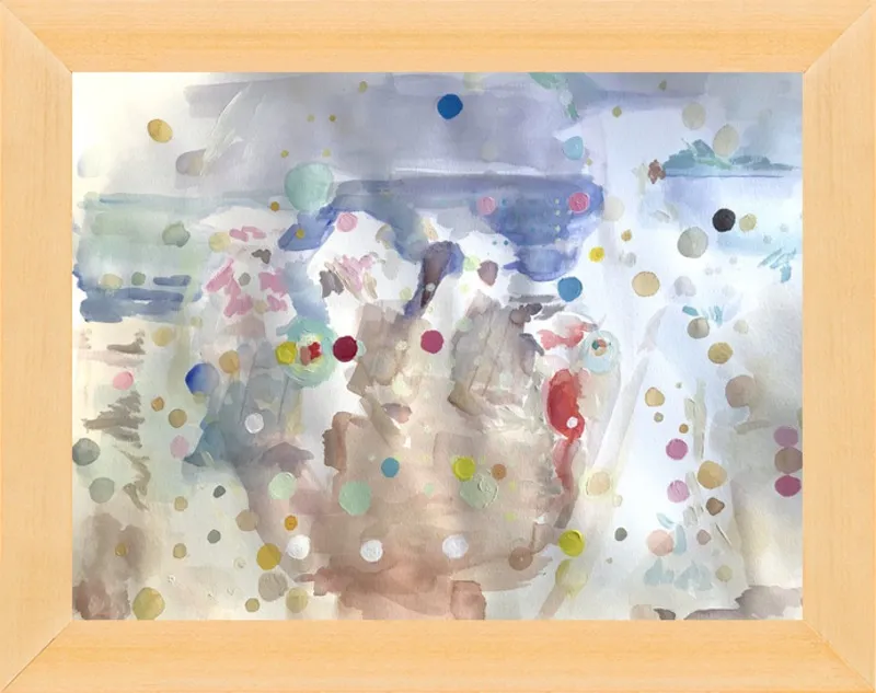 Beach scene (from memory)  by Hannah Dean for Artfully Walls