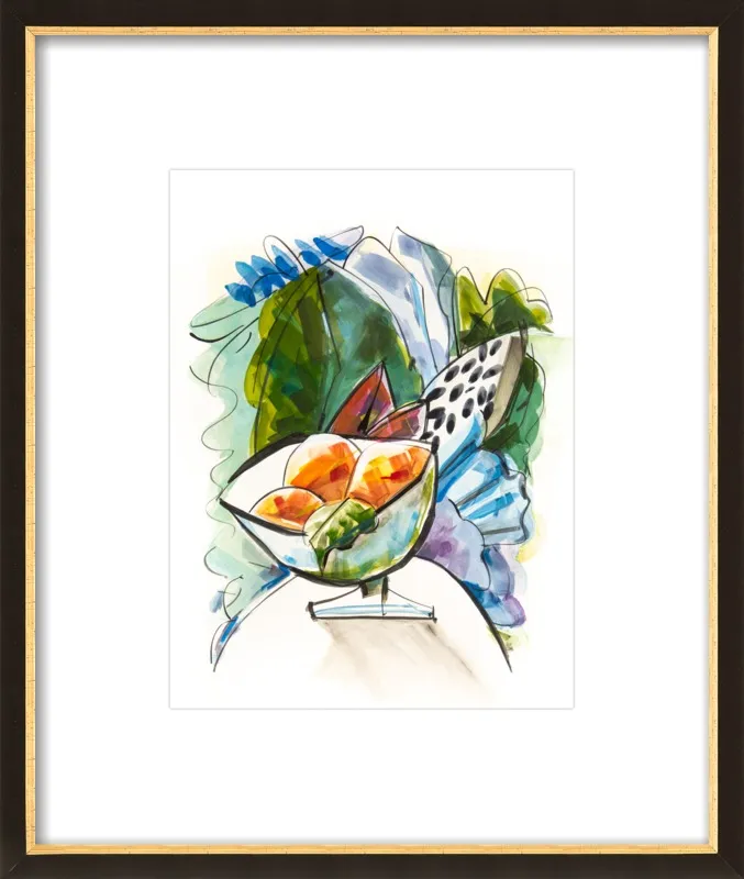 Still life with oranges by Becky Aubry for Artfully Walls