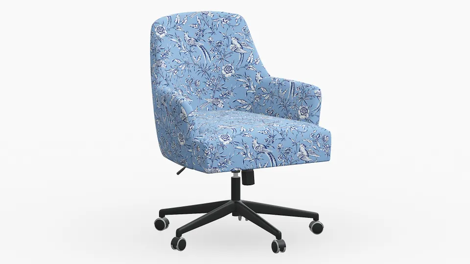 Modern Task Chair, Blue Aviary
