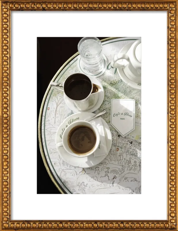 Chocolat chaud au Café de Flore by Lauren & Annael Tolila for Artfully Walls