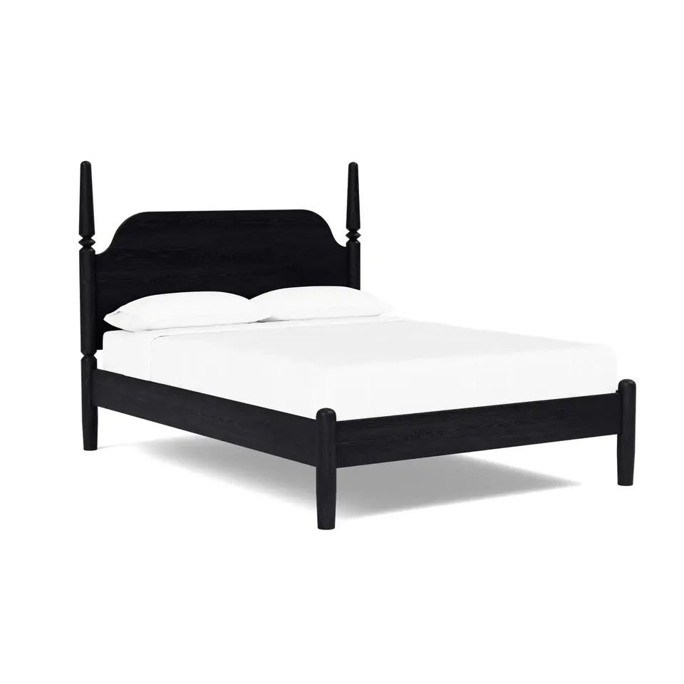The Citizenry Potomac Two Poster Bed | Twin | Black
