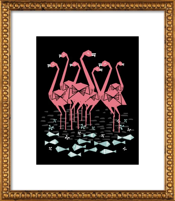 Flamingos by Andrea Lauren for Artfully Walls