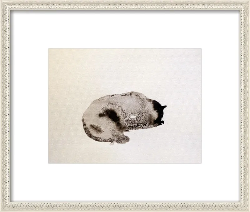 Sleeping cat by Frederic Belaubre for Artfully Walls