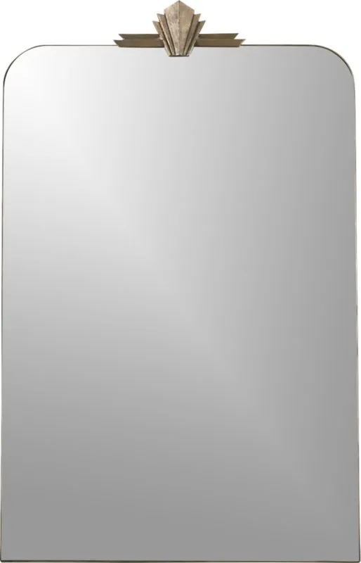 Nouveau Modern Brass Lacquered Iron Full-Length Floor Mirror 48"x78"
