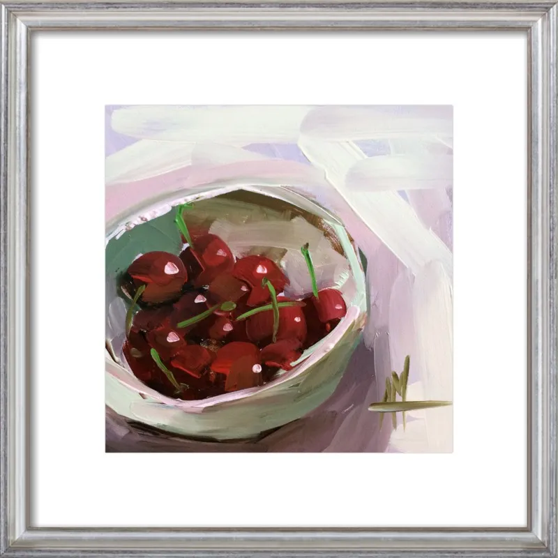 bowl of cherries no. 7 by Angela Moulton for Artfully Walls