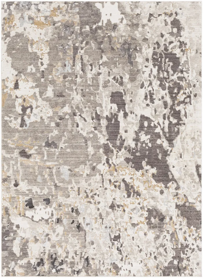 Crescendo Beige Indoor 5'3" x 7'7" Machine Woven Rug