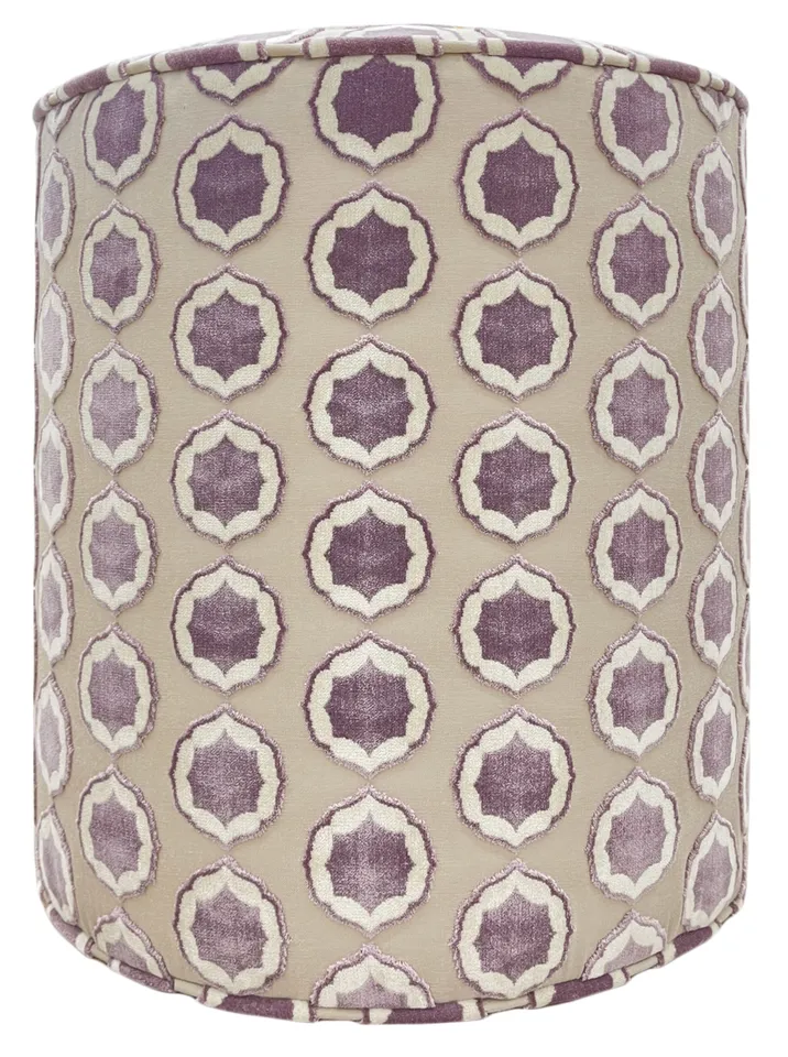 THE TIGHT ROUND OTTOMAN :: TIANA | MANUEL CANOVAS - 17" Diameter X 19" Height With Bullion / BACKORDER Ciel + Ivore
