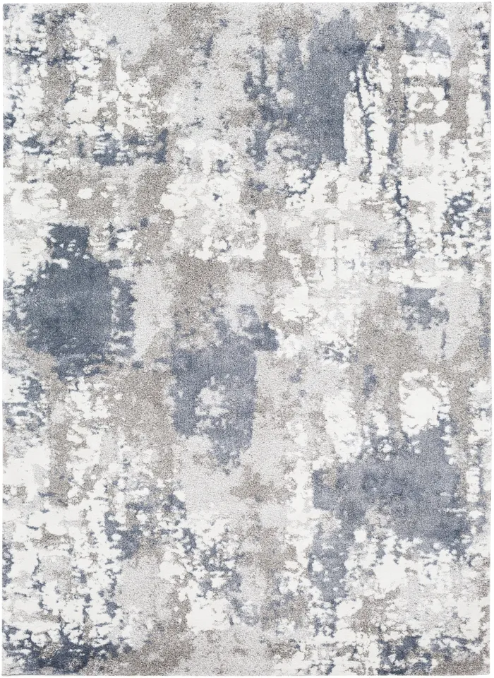 Venice Gray Indoor 6'7" x 9'6" Machine Woven Rug