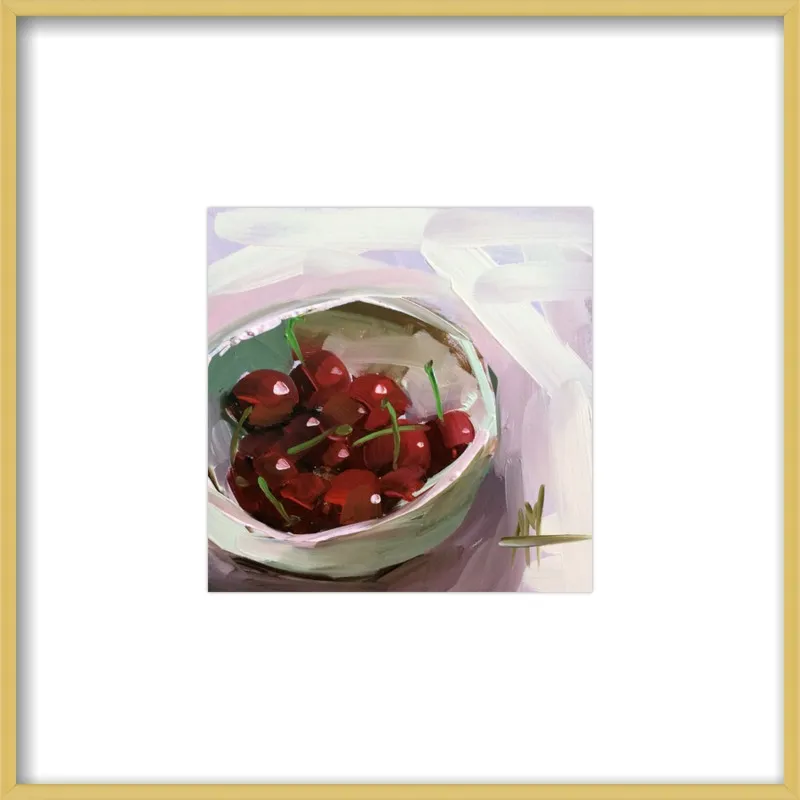 bowl of cherries no. 7 by Angela Moulton for Artfully Walls