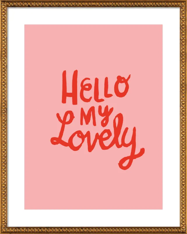 Hello My Lovely by Paula Mills for Artfully Walls